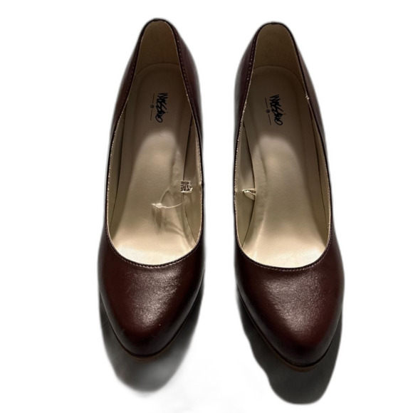 Mossimo Women's Size 9 Burgundy high heels shoes New 2000's Y2k footwear - Picture 1 of 8